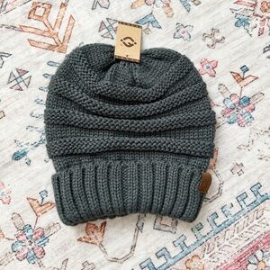 NEW CC Cozy Gray Knit Beanie